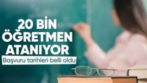 Milli Eğitim Bakanlığı 20 bin öğretmen alımı için takvimi yayımladı: İşte atama yapılacak branşlar 