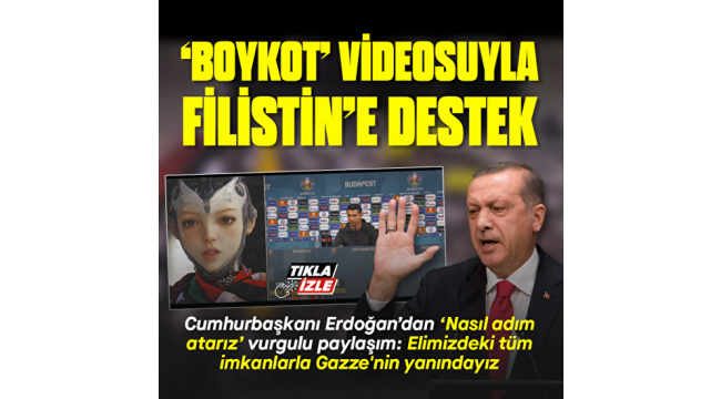 Başkan Erdoğan'dan videolu 