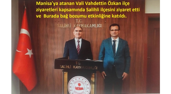 Manisa'nın yeni Valisi Özkan'dan ilk üzüm hasadı 