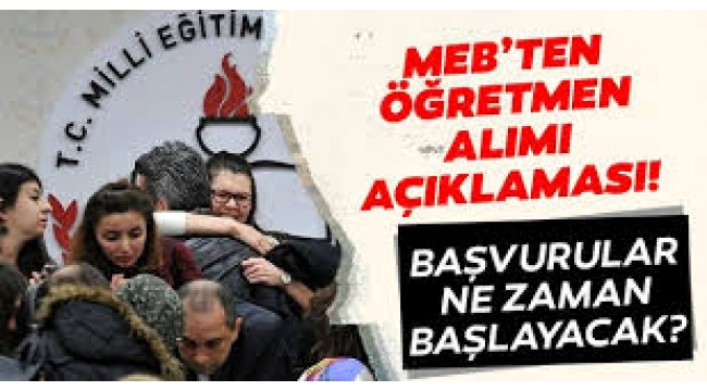 Sözleşmeli öğretmen alımı için başvurular ne zaman başlayacak? MEB 20 bin sözleşmeli öğretmen alımı son durum ne? 