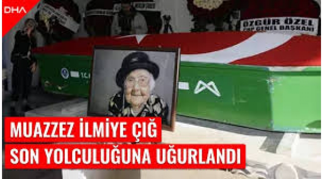 Muazzez İlmiye Çığ son yolculuğuna uğurlandı 