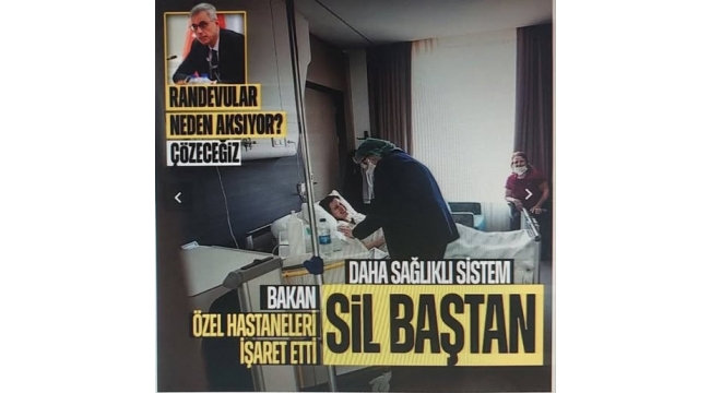 Sağlık Bakanı duyurdu: Özel hastaneler mevzuatı tamamen değişecek 