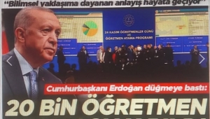 Son dakika: Cumhurbaşkanı Erdoğan düğmeye bastı... 20 bin öğretmen ataması yapıldı: Türkiye Yüzyılı Maarif Modeli vurgusu 