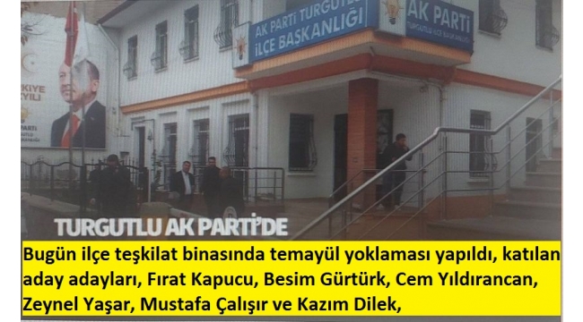 Turgutlu Ak Parti'de temayül heyecanı 