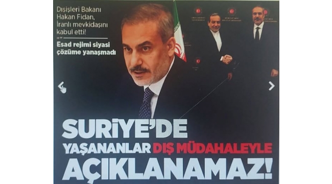 Bakan Fidan'dan Suriye açıklaması: Toprak bütünlüğünü destekleyeceğiz! 