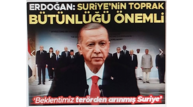 Cumhurbaşkanı Erdoğan D-8 zirvesinde konuştu: Terörden arınmış bir Suriye istiyoruz 