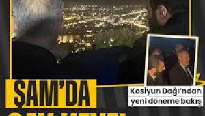 Dışişleri Bakanı Hakan Fidan ve Ahmed El Şara Kasiyun Dağı'nda çay içti 