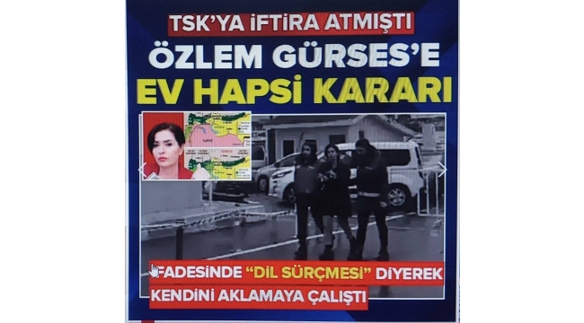 Gazeteci Özlem Gürses hakkında ev hapsi kararı verildi 