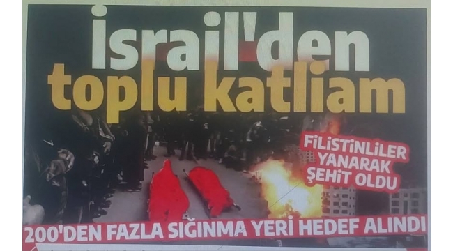 İşgalci İsrail'den toplu katliam! Okula sığınan onlarca Filistinli şehit oldu! 