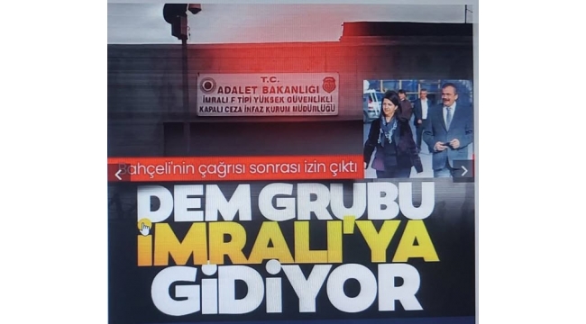 Pervin Buldan ve Sırrı Süreyya Önder İmralı’ya gidiyor 