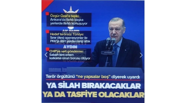 Başkan Erdoğan'dan AK Parti Aydın İl Kongresi'nde önemli açıklamalar 