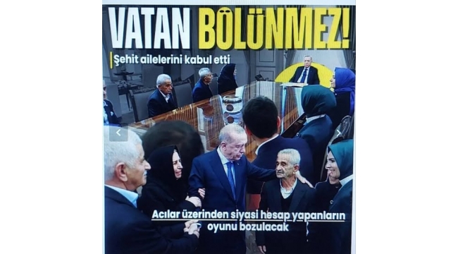 Başkan Erdoğan'dan anlamlı kabul! PKK'nın 36 yıl önce İkiyaka katliamındaki şehit aileleriyle görüştü 