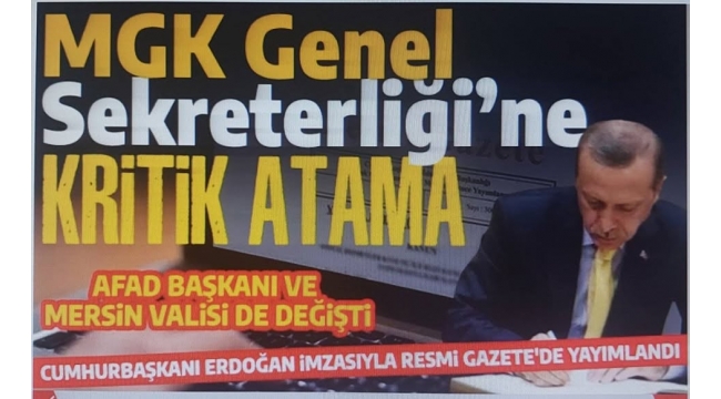  AFAD Başkanı Okay Memiş'e yeni görev! Yerine Mersin Valisi atandı, Atamalar Resmi Gazete'de!