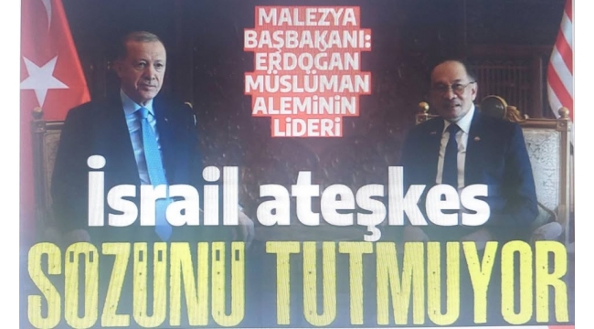 Malezya Başbakanı Enver İbrahim'den Başkan Erdoğan'a övgü dolu sözler: Dünya Müslüman aleminin lideri 