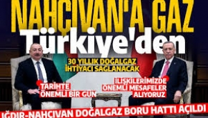 Iğdır- Nahçıvan Doğalgaz Boru Hattı açıldı! Başkan Erdoğan: Stratejik projelerde uyum içerisindeyiz 