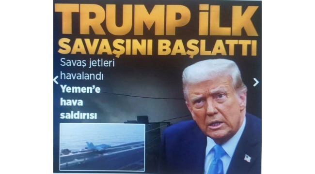 Son dakika haberi... Trump ilk savaşını başlattı: Orduya 'Yemen'i vurun dedim 